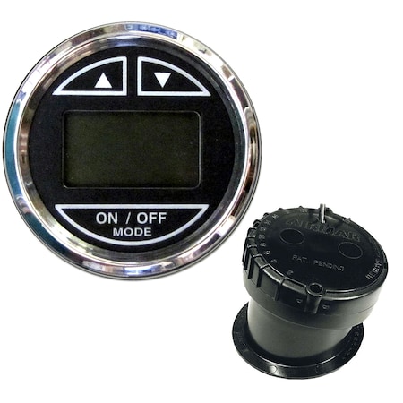 Faria Beede Instruments 2" Depth Sounder w/In-Hull Transducer - Black - Stainless Steel 13751